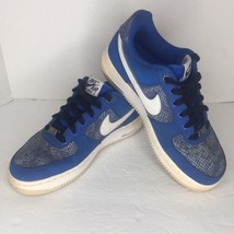 Nike Air Force 1 Blue White ‘Snake Skin’ 488298-410 Mens Sz 6 / Womens Sz 7.5-8 - £15.97 GBP