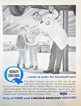 Ford Lincoln mercury dealers Quality Car Care-1963 Vintage Print Ad - $203.37 MXN