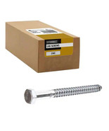 EVERBILT 3/8 in. x 3-1/2 in. Hex Zinc Plated Lag Screw (25-Pack) 506419 - £35.96 GBP