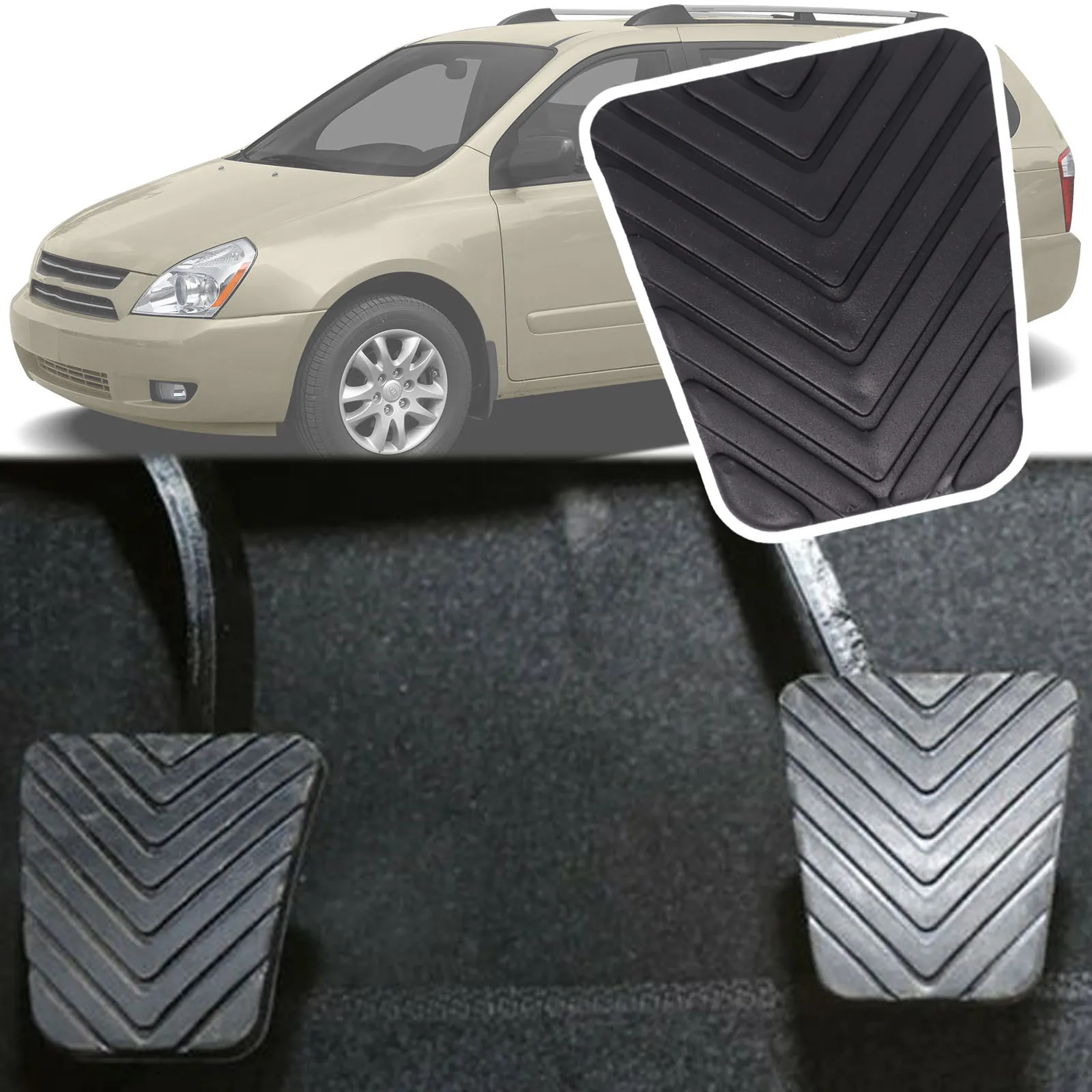 Car Brake Clutch Foot Pedal Pad Cover For Kia Grand Sedona Carnival VQ Y... - $12.49+