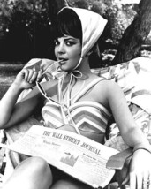 Natalie Wood in bikini with Wall Street Journal paper 1966 Penelope 5x7 photo - $7.99