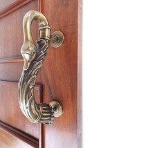 1 Pair Goose Animal Brass Door Handle 10.5&quot; Vintage Old Style Door Knob ... - $189.00+