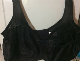 Glamorise Lace No Wire Bra 52H Black CN782 - £19.51 GBP