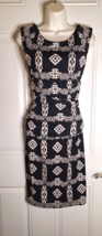INC INTERNATIONAL CONCEPTS Black White Sleeveless Studded Lined Dress Si... - £14.36 GBP