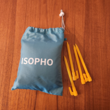 ISOPHO Beach Blanket Sand Proof Ripstop Nylon Picnic Blankets 78X82&quot; GRA... - $14.80