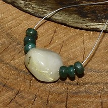 Rutile Smooth Nugget Emerald Beads Briolette Natural Loose Gemstone Jewelry - £2.50 GBP