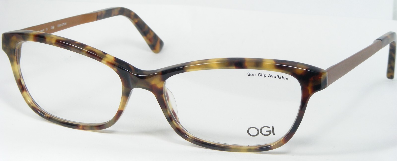 OGI Evolution 9202 1488 Brown Chop Brille Brillengestell 53-16-145mm Japan - $80.17