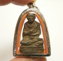 Somdej Toh Promrangsi meditation image of wat Rakang amulet magic powerful penda - £74.26 GBP