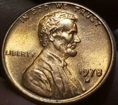 1978 D Lincoln Cent Penny  DDR Filled “D” Free Shipping  - £5.52 GBP