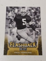 Paul Hornung Green Bay Packers 2020 Leaf Draft Flashback Card #98 - £0.78 GBP