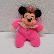 Vintage Disney Book Pet Minnie Mouse Disneyland Park Souvenir Plush 2.5&quot; - £9.60 GBP