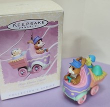 Hallmark Keepsake Easter Ornament 1996 Here Comes Easter 3  Bunny Chick MIB - $12.56