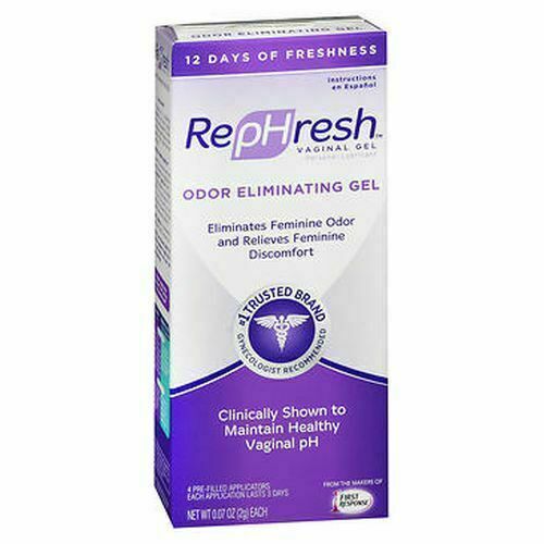 RepHresh Odor Eliminating Vaginal GeL (0.07oz) w/ 4 Pre-filled Applicators 08/24 - $15.34