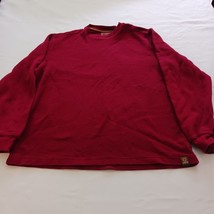 GH Bass Earth Red Cotton Crewneck Classic Pullover Men&#39;s Sweater Size Me... - $17.81