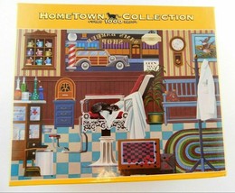 Hometown Collection 1000 Piece Puzzle Sam&#39;s Barber Shop 18&quot;x26&quot; New Sealed - £22.73 GBP
