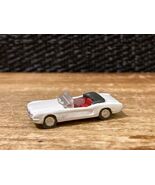 White 1964 Ford Mustang Model Railroad Mini approx 1.25" - $5.09
