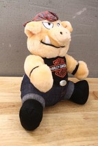 Nwt Harley Davidson Licensed Merch Play By Play Plush Toy Pig Hog In Jeans - £16.31 GBP