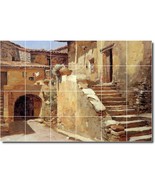Frank Duveneck Village Painting Ceramic Tile Mural BTZ02858 - $328.24 CAD+