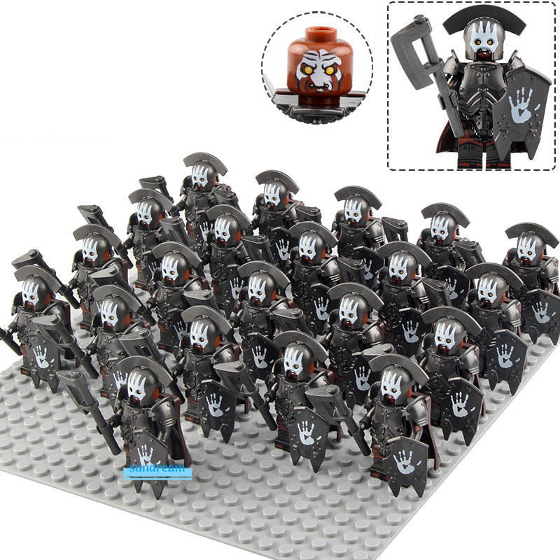 Lord of the Rings Uruk-Hai Commander Army Lego Moc Minifigures Toys Set 21Pcs