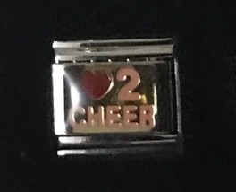 Heart 2 Cheer Wholesale Italian CHARM Enamel Link 9MM K2023 J1 - £11.20 GBP