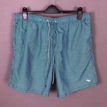 Ted Baker Teal Geomectric Design Swim Trunks Shorts Sz 2XL - £27.65 GBP