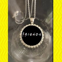 Friends TV Show  pretty rhinestones silver necklace beautiful gift - $19.99