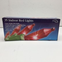 Bright Tidings UL 35 Indoor Red Lights Christmas Holiday Decor 10&quot; Mini ... - £11.85 GBP
