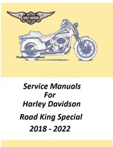 2018 - 2022 Harley Davidson Road King Special Touring Models Service Manual  - $27.95
