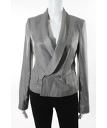 BCBGMaxazria Runway Grey V-Neck Shawl Collar Blazer Size XS - $761.45 MXN