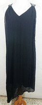 Thalia Sodi Womens Dress Large Black Criss Cross Open Back Asymmetrical Hem New - £15.97 GBP