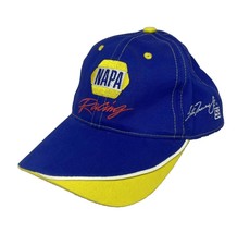 NAPA Racing Martin Truex Jr #56 Blue and Yellow Adjustable Cap Hat RON CAPPS - £7.46 GBP