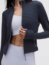 LULULEMON Define Cropped Jacket Nulu True Navy Mirror Silver  0 2 4 6 8 ... - $229.95