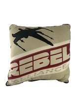 Star Wars Rebel Alliance Throw Accent Pillow Tan Maroon 16&quot; X 14.5&quot; - £9.38 GBP