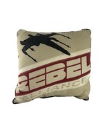 Star Wars Rebel Alliance Throw Accent Pillow Tan Maroon 16&quot; X 14.5&quot; - £9.37 GBP