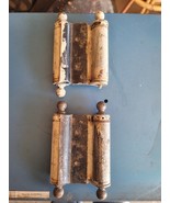 Lot Of 2 Antique dounle action Spring Door Hinges Vintage Used - $560.27 MXN