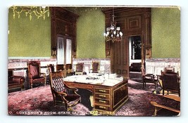 Postcard Iowa Governor&#39;s Room State Capitol Des Moines, IA Antique Furniture - £5.05 GBP