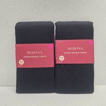 Merona Super Opaque Tights Womens Size 2X Set Of 2 Pair - New! - $19.70
