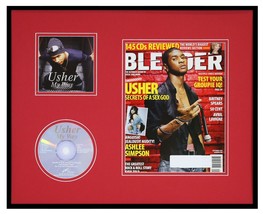 Usher Framed 16x20 My Way CD &amp; Blender Magazine cover Display - $79.19