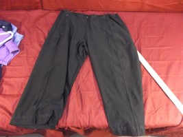 Nike Dri Fit Running Womens Black Athletic  Capri Pants Size Small RS 7848 - £8.37 GBP