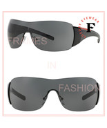 PRADA 02L LINEA ROSSA Black Wrap Shield Sport Ski Mask Sunglasses PS02LS 1AB-1A1 - $214.83