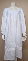 EILEEN WEST Long Sleeve White Ballet Nightgown Gown Size LARGE NEW E5025056 - $48.31