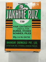 Jakhme Ruz Ointment Burns Itches Scabies 20g - $8.00