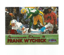 FRANK WYCHECK (Tennessee Titans) 1999 FLEER TRADITION RED FOIL CARD #166 - £3.98 GBP