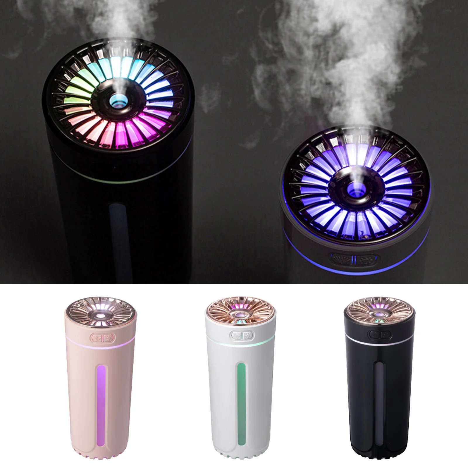 300ML Car Air Humidifier Perfume Fragrance Diffuser with Colorful Night Light - £16.85 GBP+