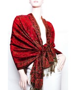 Jacquard Paisley Pashmina Shawl / Wrap / scarves 24 colors us wholesaler - $9.25