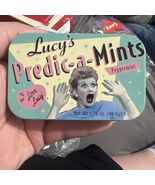 Vintage I LOVE LUCY Tin Metal Box Predic-a-Mints Peppermint Empty Canister - $9.89