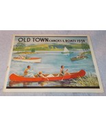 Old Town Canoes and Boats 1938 Sales Brochure Catalog Original Old Town ... - £39.87 GBP