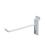 NEW SLATWALL 4&quot; WHITE  PEG HOOKS LOT OF 50PCS - $639.82 MXN