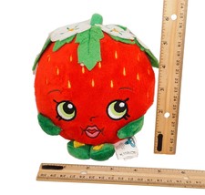 Shopkins 5"-6" Plush KISS Strawberry - Fiesta Stuffed Animal Fruit Toy 2016 - $4.00