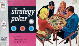 Milton Bradley 1967 Strategy Poker Game Made in USA - $10.75